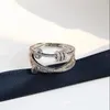 Desingers Ring Zeigefinger Ringe Damenmode Persönlichkeit Nische Time to Run Internet Promi Ring Elegant