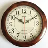 일본식 벽 시계 빈티지 나무 메커니즘 시계 홈 장식 침실 침묵 거실 Duvar Saati 선물 FZ569 Y200407