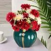 Decorative Flowers & Wreaths Artificial 32cm Quality Bright Peony Fake Flower Outdoor Garden Window Frame Decoration El Bathroom DecorationD