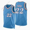 Maglie da basket stampate personalizzate 2022 Maglie da basket New City 22 Rodney Hood 23 Robert Covington 24 Norman Powell 37 Semi Ojeleye Blu Bianco Nero Alto