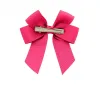 Mix Colors Bowknot High Quality Solid Grosgrain Ribbons Cheer Bow With Alligator Hair Clip Boutique Kids Hair Accessories Hairpin