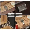 시계 박스 케이스 나무 스타일 3 그리드 주최자 보석 상자