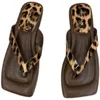 Women's Fashion Slippers New Personality High Quality Outdoor Comfort Non-Slip Leopard Print Beach Sandals Factory Direct Sale