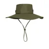 Breda brim hattar mode sommar hink hatt cowboy män utomhus fiske vandring strandmask andas anti uv sol cap stor brimwide