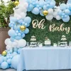 Macaron Blue Balloon Garland Birthday Party Decor Kids Baby Shower Boy Latex Ballon Arch Kit Wedding Party Baloon Suppiles 220527