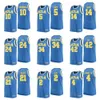 NCAA 농구 대학 UCLA BRUINS 24 Jalen Hill Jersey 34 David Singleton Lonzo 공 2 Zach Lavine 14 42 Kevin Love 5 스포츠 팬 블루 화이트 대학에 대 한 바론 데이비스