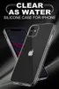 Soft TPU Clear Telefle Case na iPhone 14 13 12 11 Pro Max Xs XS XR 8 7 6 Plus Tylna okładka Przezroczysta silikonowa obudowa silikonowa