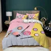 3D Luxury Cosmetic Makeup Lipstick Bedding Set Däcke Cover Pudowcase Girls Women Bed Home Textiles Sängdukar 2/3 st