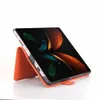 Magnetische Buchhüllen für Samsung Galaxy Z Fold 2, Echtleder, Standfunktion, Kartenetui, Schutzhülle