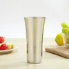 400ml Beer Cup 304 Vaso in acciaio inossidabile a forma di bevanda fredda Succo Mojito Mug Milk Drinkwares Home Kitchen Supply Oro / Argento GCE13748