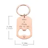 Paar sleutelhanger gepersonaliseerde naam datum Valentine's Gifts Originele sleutelhanger cadeau voor vriendje vriendin mode metalen tool