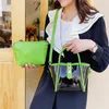 Bolsas de noite manusear bolsas transparentes PVC Jelly Bag 2022 Summer Meni Mini Crossbody Ladies Travel Messenger Bagsevening