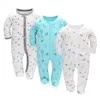 Tute PCS Pagliaccetto per bambini Tuta a maniche lunghe con stampa animalier per bambini Primavera Nata Tuta monopetto in cotone Ragazzo RagazzeJumpsui