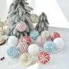 Party Decoration 8cm Luxurious Style Christmas Balls Crystal Glitter Sequins Foam Xmas Tree Hanging Pendant Ball Year DecorsParty