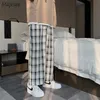Męskie spodnie Casual Men Plaid Patchwork Design Empire Fashion All Dopas Studenci Korean Style HARAJUKU Bottoms Spring Ins 220826