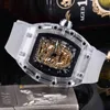 Watches Wristwatch Designer Luxury Mens Mechanical Watch Brand Wrist Skull Skeleton Diamond Style Male Casual Sport Lucency Business Rubber