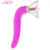 OLO Tong Likken Vibrator Speeltjes voor Vrouw Vacuüm Cup Pomp Inademen Schaamlippen Borst Inademen Vergroten Massage Sucker Pomp Vibrator251k5781100