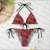 Andzhelika Solid Push Up Bikinis Women Bandage Bikini Set Swimsuit Sexy Halter Two Pieces Beachwear 2022 Baddräkt Badkläder