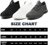 Mens Walking Shoes Non Slip Tennis Shoes Lightweight Breattable Mesh Casual Workout Gym Sneakers