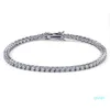 2022 new fashion Rock Tennis Chains Hip-hop Men's Bracelet Zircon-microencased 3mm Bracelet Tennis bracelets For Men And Women Iced Out Jewelry top quality