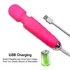 Mini Powerful AV Magic Wand Vibrator for Women Adult G Spot Clitoris Stimulator Dildo Masturbator Massager Toy Shop Q0508