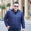 Masculino masculino parkas l-8xl plus size masculino casaco casual casual jaqueta grossa de outono bolsos de moda parka à prova de vento