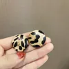 Baumeln Kronleuchter Etrendy Herbst Winter Mode Runde Gitter Leopard Stud Ohrringe Für Frauen Koreanischen Stil Schmuck pendientes