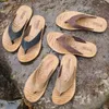 Fongimic Pu Men Slippers Leather Summer 2019 Men Sandals Casual Bottom Tij Slippers Beach Men's Shoes J220716