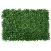 Decorative Flowers & Wreaths 40CM Artificial Plant Wall Lawn Green Planting Background Decoration Image Plastic Fake Grass Flower Fall Decor