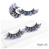 Thick Multilayer Glitter False Eyelashes Extensions Light Handmade Sequined Fake Lashes