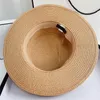 Chapéus de aba larga chapéus balde chapéus verão mulheres designer chapéu de palha moda designers sunhat para mulher homem marca corrente plana balde chapéus ca