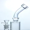 Nueva pequeña función increíble bong pipa de agua de vidrio pipa de agua pipa de fumar con 1 perc 14 mm junta hembra GB-331