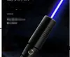 熱い！ SOS High Power Military 1000000M 450nm Blue Laser Pointer Lazer懐中電灯最も強力なビームレーザートーチハンティング+メガネ+メタルボックス