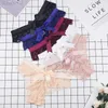 Lace String Women 3 PCS/feesten Sexy briefs Bow String Femme Zie door ondergoed naadloze laaggesneden panty Groothandel Tanga L220801