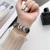 Glossy Cowboy Style Alloy Strap Armband för Samsung Galaxy Watch 4 Classic Wrist Link Band 40mm 42mm 44mm 46mm