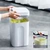 Smart Induction Trash Can Automatisk Intelligent Sensor Dustbin Electric Touch Bin För Kök Badrum Sovrum Skräp 220408