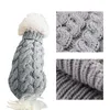 Vêtements pour chiens vêtements tricotés d'hiver pull chaud pour petits grands chiens vêtements pour animaux de compagnie manteau tricot Crochet tissu Jersey Perro #15