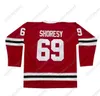 Mit Mens 2021 Nouveau maillot irlandais Letterkenny 69 SHORESY série TV rouge maillots de hockey sur glace Letterkenny S-XXXL