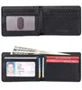 2022 wallet clips Carbon fiber leather new Airtag wallet tracker Men's short clatter ultra-thin