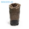 2022 neue Männer Stiefel Winter Outdoor Turnschuhe Herren Schnee Stiefel Warm Halten Plüsch Stiefel Plüsch Ankle Schnee Arbeit Casual Schuhe