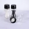 Manuelles Salz- und Pfeffermühlenknirschen Kunststoff Kerngewürz Shakers Küchenwerkzeuge Zubehör grobliche Mühlen tragbare Gewürzglasbehälter