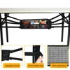 Auto Organizer Tragbare Klapptisch Lagerung Net Regal Tasche Zeug Mesh Für Picknick Im Freien Camping Grill Küche Rack Hängen