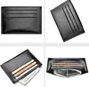 10pcs Card Holder Men PU Retro Plain Multifunctional Thin Square Short Wallet Mix Color