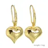 Women Jewelry Designer Earring Gold Color Heart Shape Stud Special Luxury High Quality Stud Korean Fashion Indian Earrings Christmas Gift Female Accessories Ear