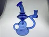 blauwe recycler smoking Pipe dab rig hookah prachtig ontworpen 14mm joint welkom om prijsconcessie te bestellen