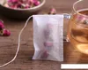 Tek Kullanımlık Çay Poşetleri Araçları 5.5 x 7cm Bitki Filtre Kağıdı ile Boş Kokulu Çekim Bitki Gevşek Yaprak Çayları