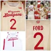 NCAA Custom UW Basket Stitched College Jersey Sam Dekker Frank Kaminsky Ab Nicholas Ethan Happ Alando Tucker D'Mitrik Trice Brad Davison Nate Reuvers Tröjor