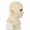 2022 Ny realistisk kvinnlig mask Solskyddsmedel Mask Sexig Women Skin Masquerade Transgender Full Head Covered Face Mask Rollspel