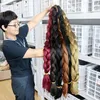 82 Inch 165g Wholesale Jumbo Braiding Hair Pre Stretched Box Twist Ultra Braids Synthetic Hair Extensions For Black Women