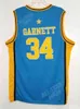 XFRSP 34 Kevin Garnett High School Koszykówka Jersey Farragut Retro Mustback Haft zszył dowolną nazwę i numer